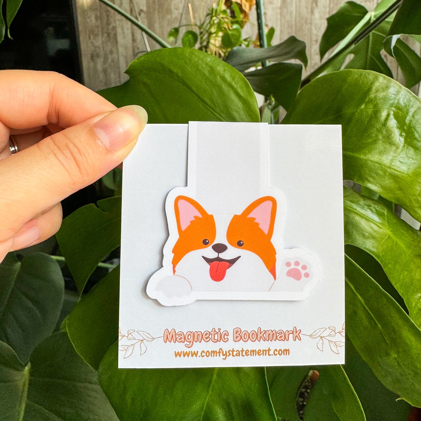 Corgi Says Hello Bookmark