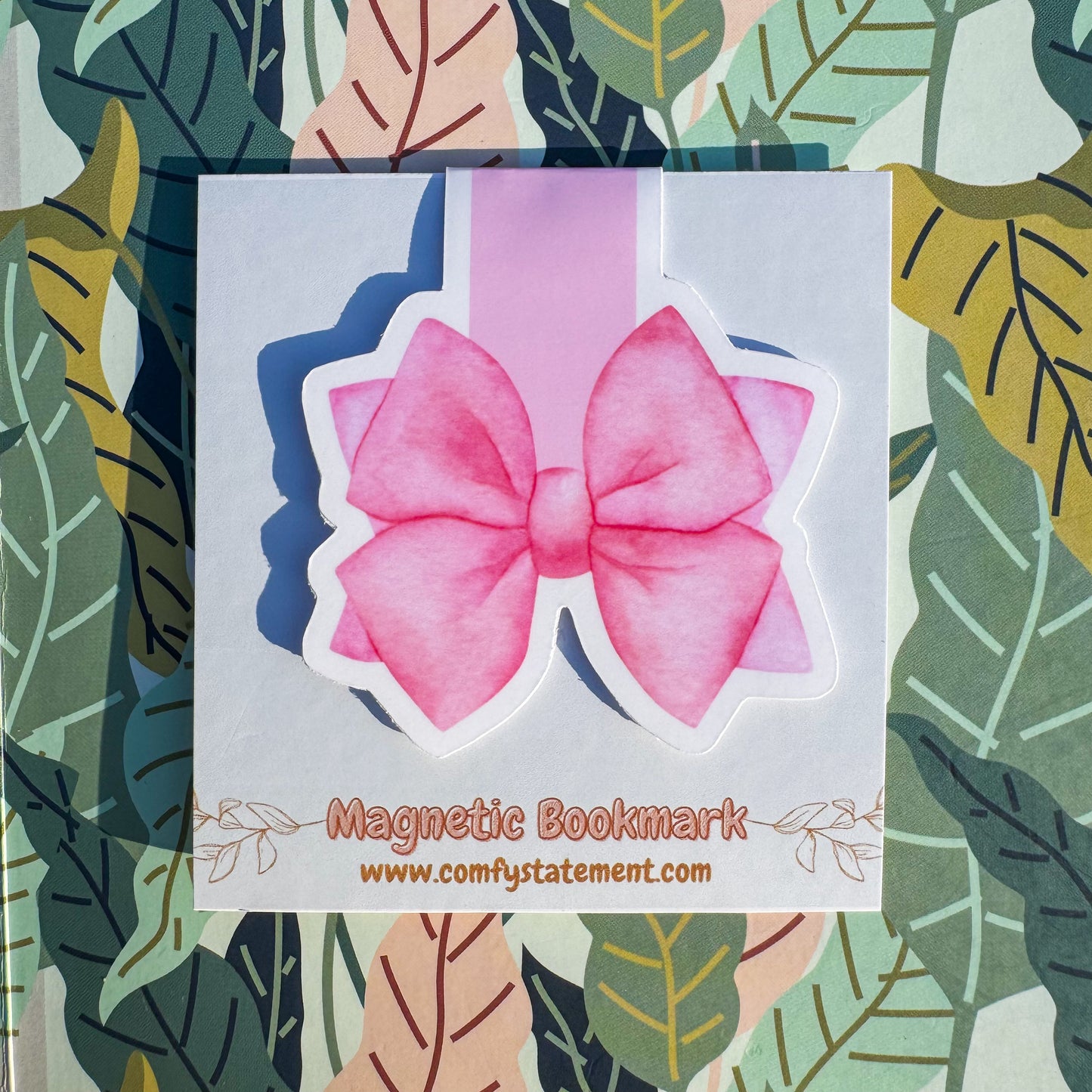 Pink Bow Bookmark